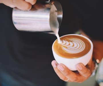 barista is making fresh coffee